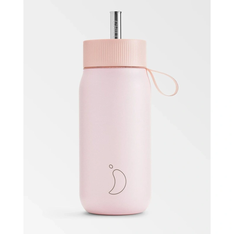 Chilly's Bottles - Termiczny kubek 2w1 ze słomką | 750ml | Różowy