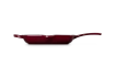 Le Creuset - patelnia żeliwna grillowa z dwoma uchwytami 26 cm garnet