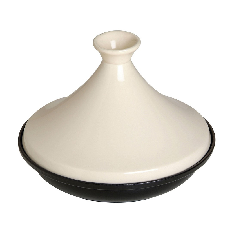 Staub - naczynie do tajine 20 cm, beżowo-czarny