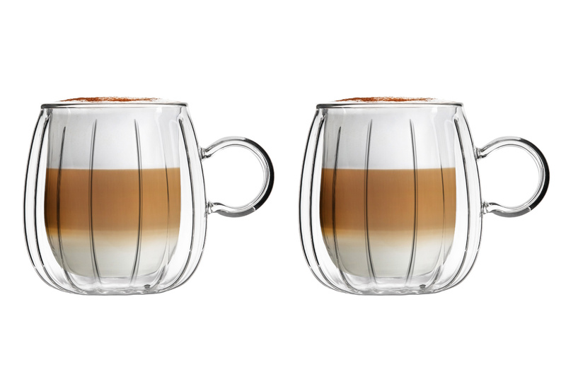 Vialli Design - Komplet 2 szklanek z uchem Tulip 350 ml