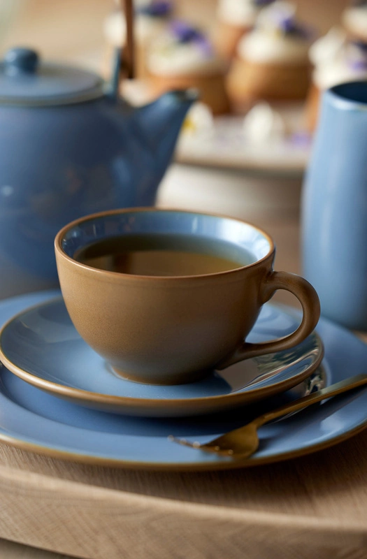 Bitz - Filiżanka ze spodkiem 240 ml Wood/Ocean