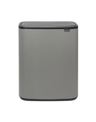 Brabantia - Kosz na śmieci Touch Bin BO 60l mineralny szary