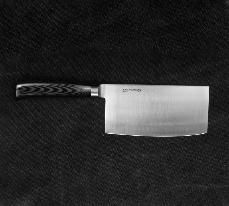 Tamahagane - SAN Black Nóż Chiński do siekania 18cm
