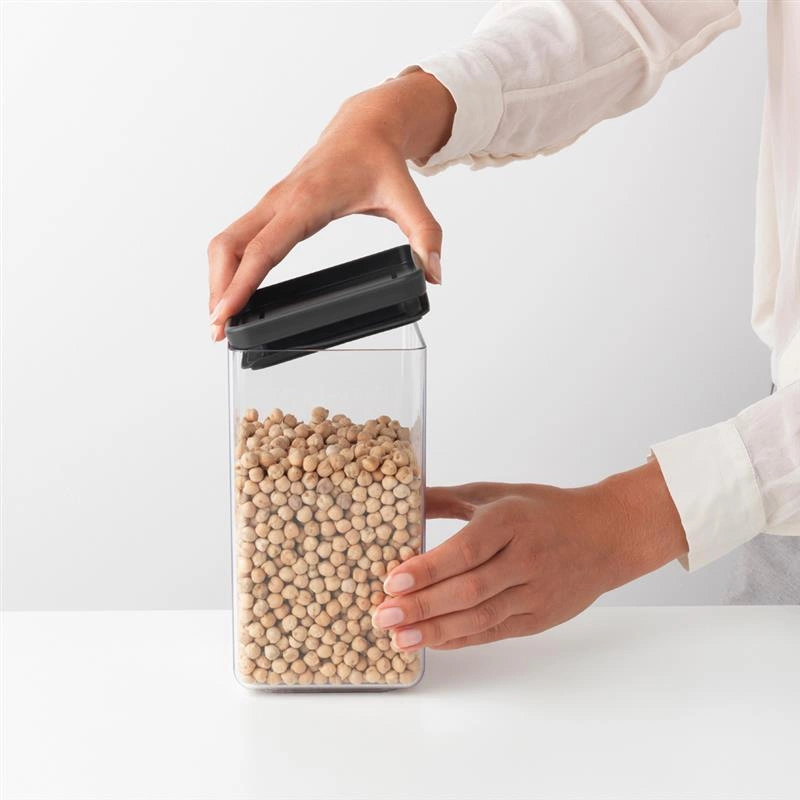 Brabantia - Pojemnik kwadratowy 1,6l Tasty+ szary