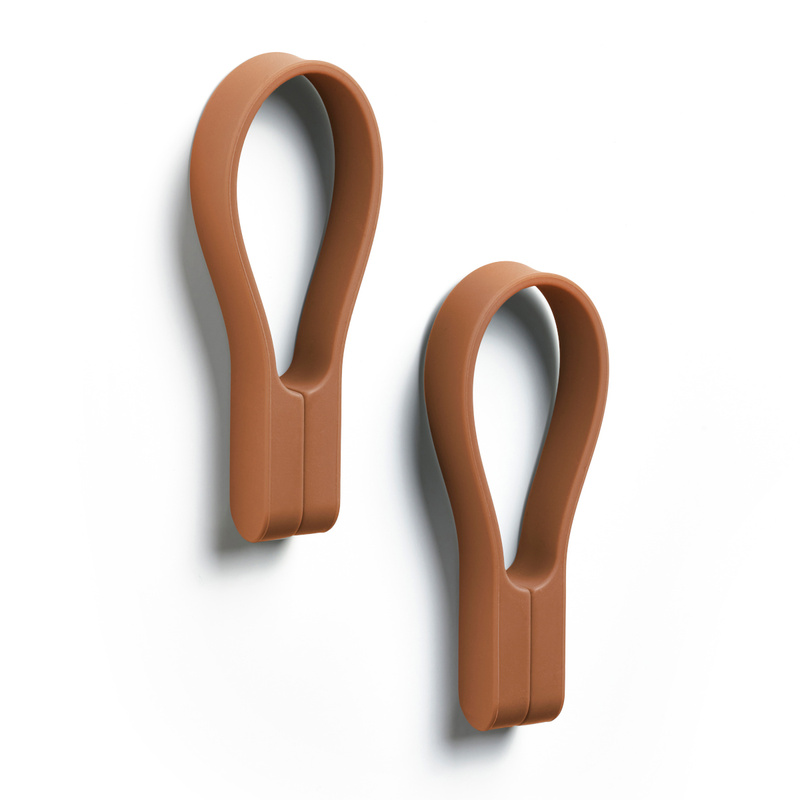 Zone Denmark - Haczyki ścienne magnetyczne 2 sztuki Terracotta