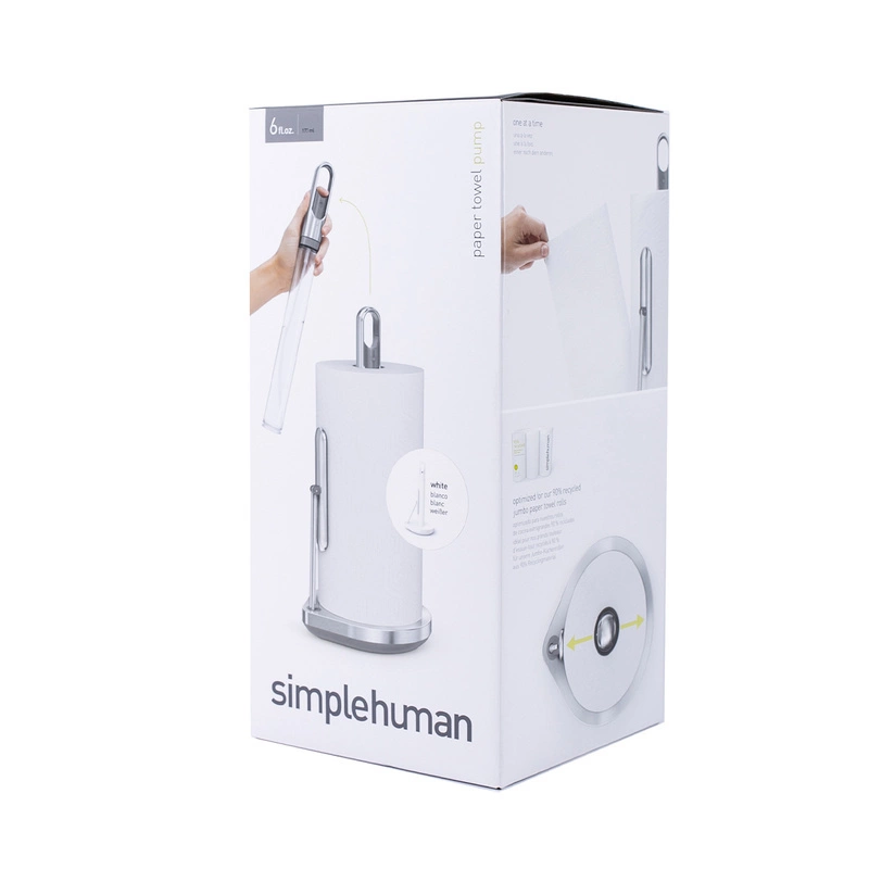 simplehuman - Stojak na ręcznik papierowy z pompką ze spryskiwaczem