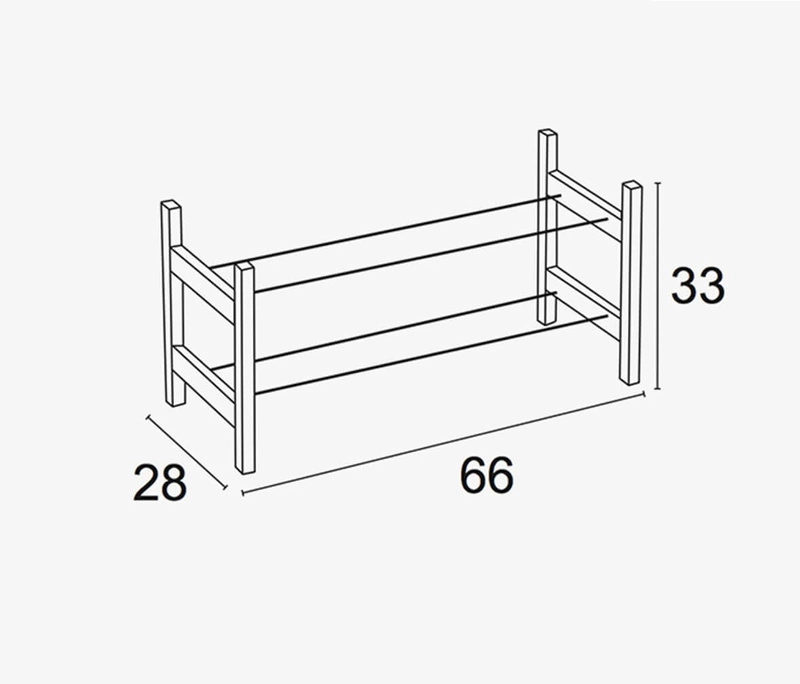 Arredamenti - TODYS Półka na buty 49 x 20 cm, brązowy