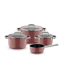 WMF - Zestaw garnków Fusiontec MineralPro rose quartz 4 szt