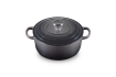 Le Creuset brytfanna żeliwna emaliowana Signature okrągła 24 cm 4,2 l flint