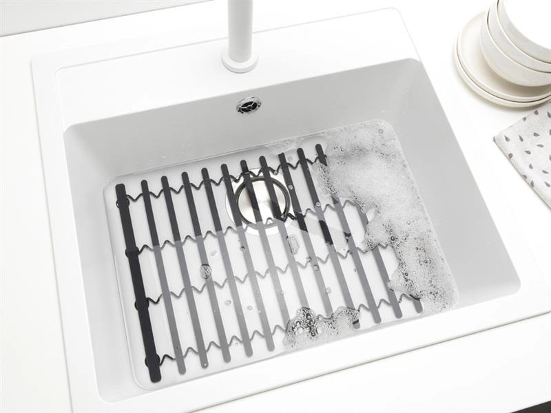 Brabantia - Silikonowa mata do zlewu ciemno szara