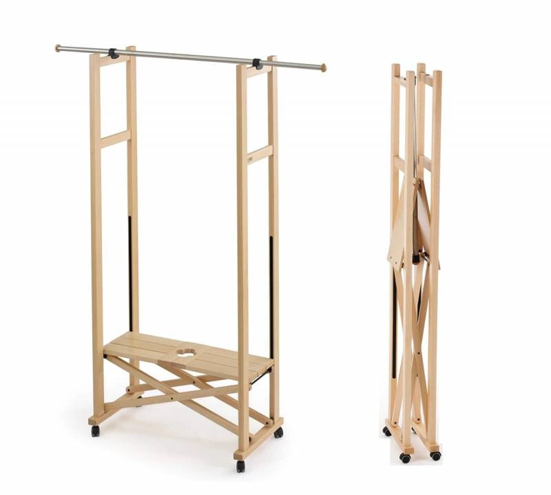 ARREDAMENTI - ELIOS Stojak na ubrania - 37 x 78 cm, Brązowy