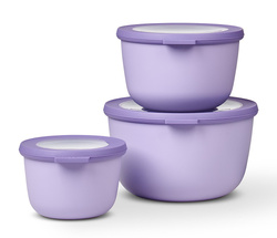 Mepal - Zestaw 3 misek Cirqula okrągła 500 + 1000 + 2000 Nordic Lilac