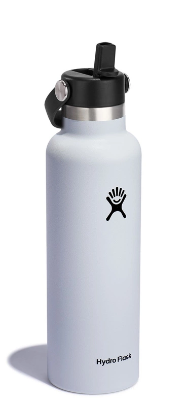 Hydro Flask - Butelka 21oz Standard Mouth FlexStraw Cap White