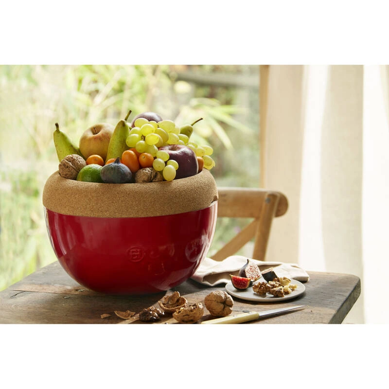 Emile Henry - Głęboka misa do przechowywania - czerwony