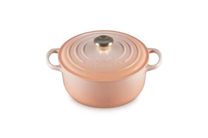 Le Creuset brytfanna żeliwna emaliowana Signature okrągła 20 cm 2,4l peche