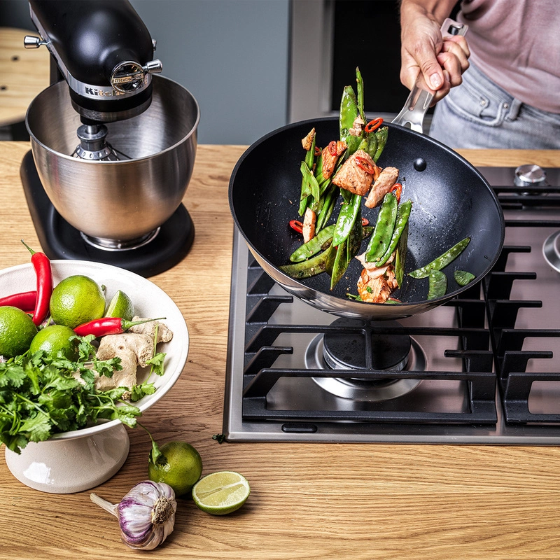 KitchenAid - Wok stalowy z powłoką 28 cm