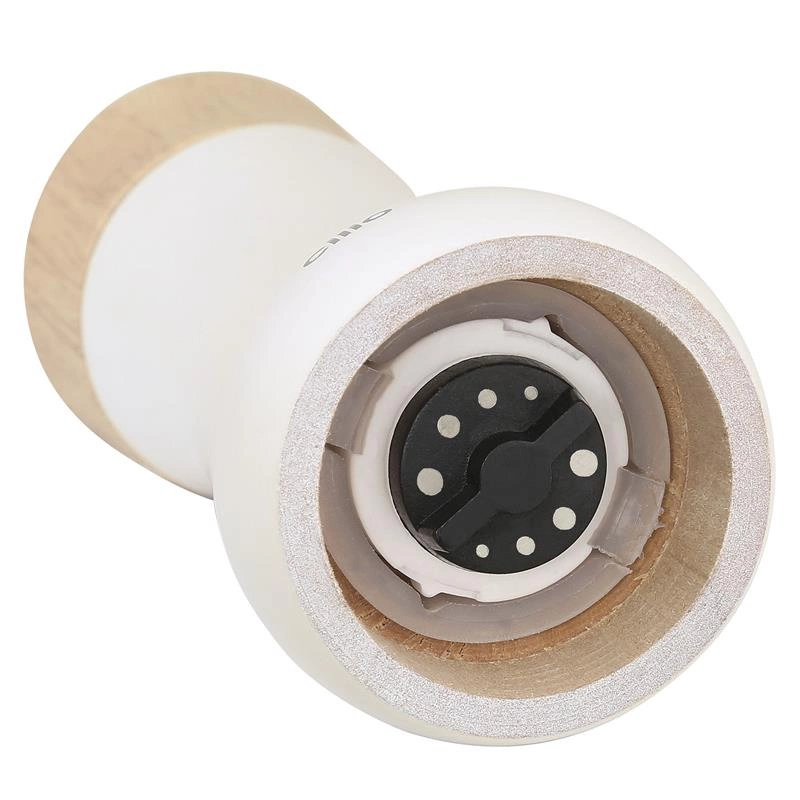 Cilio - młynek do soli lub pieprzu, drewno kauczukowca, śred. 5 x 17 cm, biały Liguria