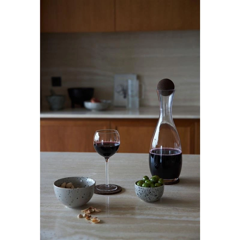 Sagaform - karafka do wina, szkło/korek, 1,5 l, śred. 11,5 x 32,5 cm Nature