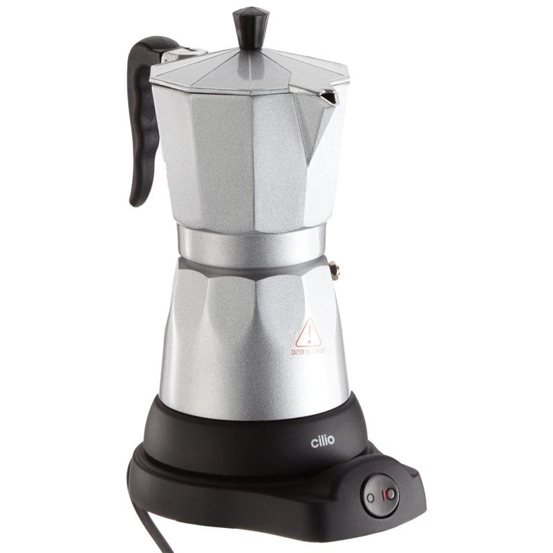 Cilio - elektryczna kafeteria / kawiarka aluminiowa 6 filiżanek