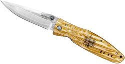 Mcusta - Sengoku Yellow Pakka Damascus VG-10 8,6 cm