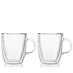 Bodum - kubki z podwójną ścianką Bistro 300 ml 2 szt Transparent