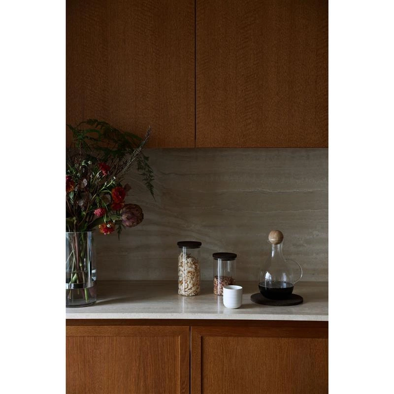 Sagaform - podkładki pod gorące naczynia, 2 szt., korek, śred. 20 cm, ciemnobrązowe Dante