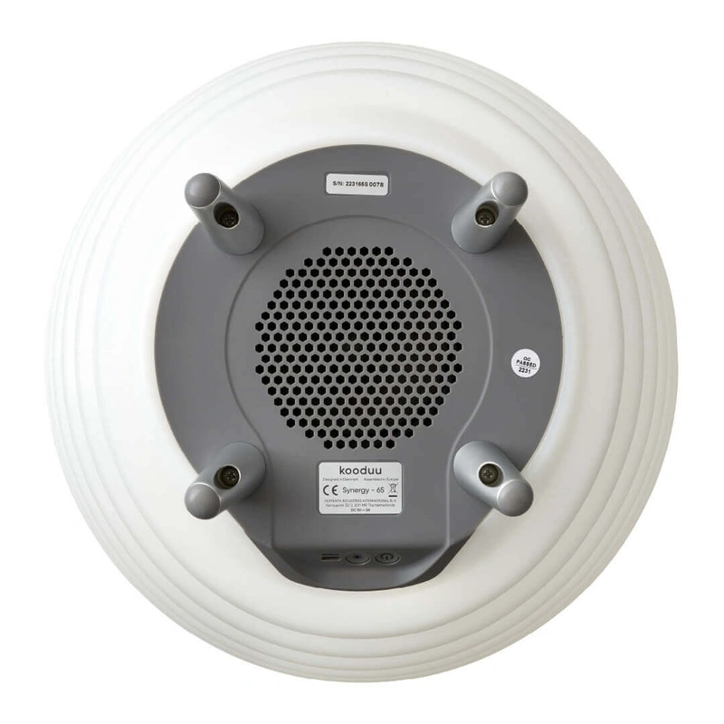 Kooduu - SYNERGY 65 Lampa LED z głośnikiem i coolerem na napoje - 70 x 41 cm, Biały