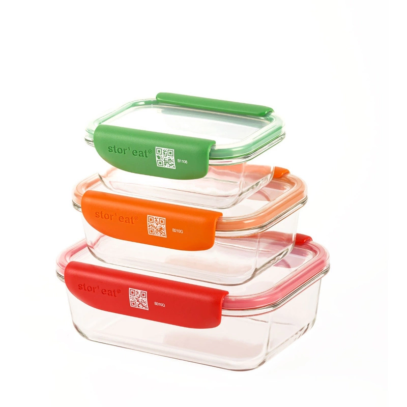 Mastrad - Zestaw pojemników szklanych Smart 3szt.