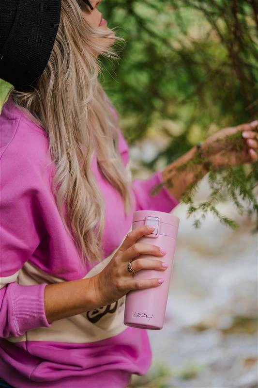 Vialli Design - Kubek termiczny 400ml FUORI różowy