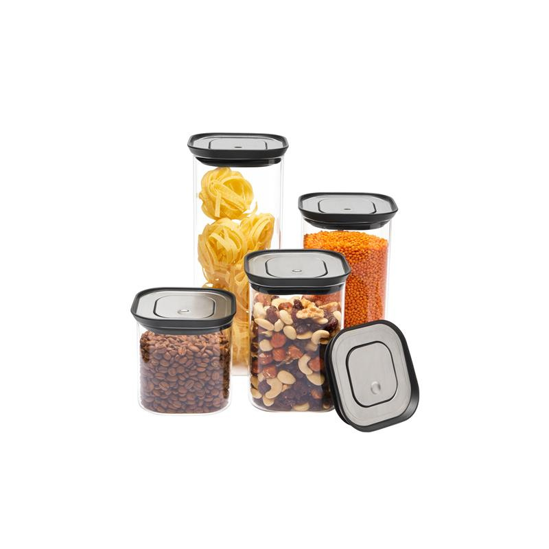 Lurch - pojemnik kuchenny, szkło borokrzemowe/stal nierdzewna, 1,1 l, 11 x 11 x 16 cm