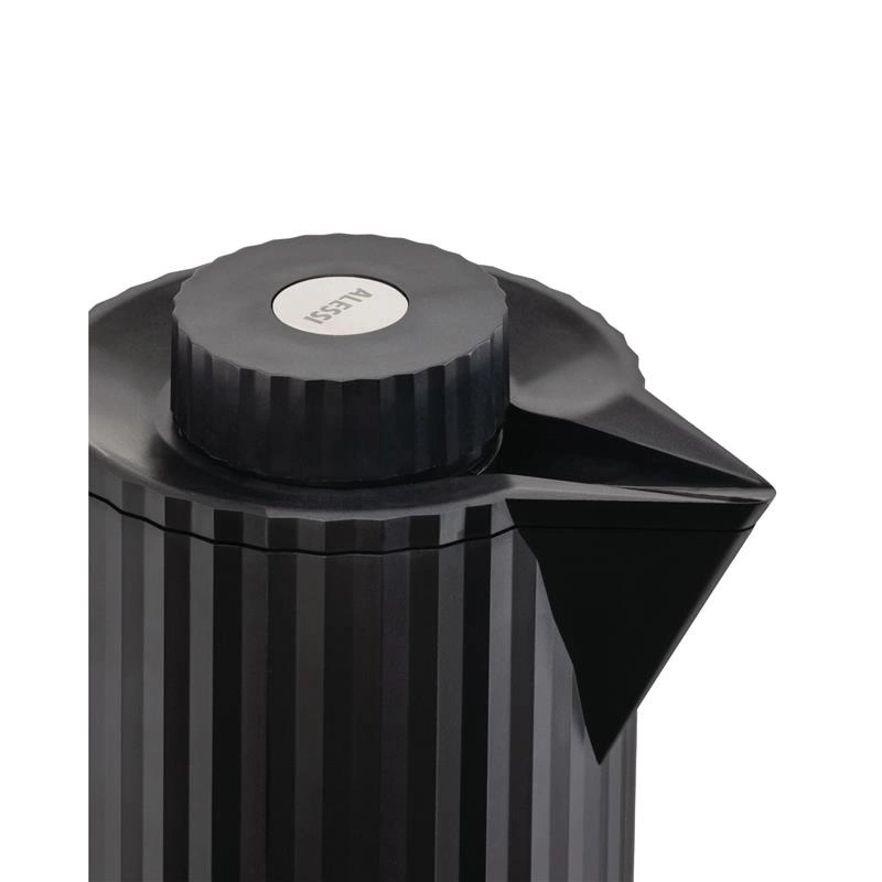Alessi - termos, czarny Plisse