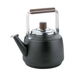 Cilio - czajnik, stal nierdzewna/drewno akacji, 1,2 l, śred. 16,5 x 21,5 cm, czarny Nero