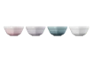 Le Creuset - Zestaw 4 Mini Miseczek Serce Shell Pink, Shallot, Sea Salt, White