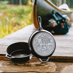 Lodge - Patelnie żeliwne  2 el COMBO CABIN Wanderlust