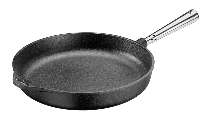 Skeppshult - PROFESSIONAL Patelnia głęboka ze stalową rączką - 28 cm, czarny