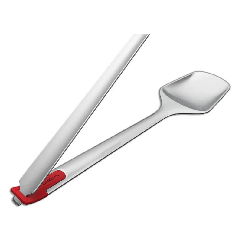 Cuisipro - Stalowe szczypce rozpinane do sałaty 29,7 cmsrebrny,czerwony