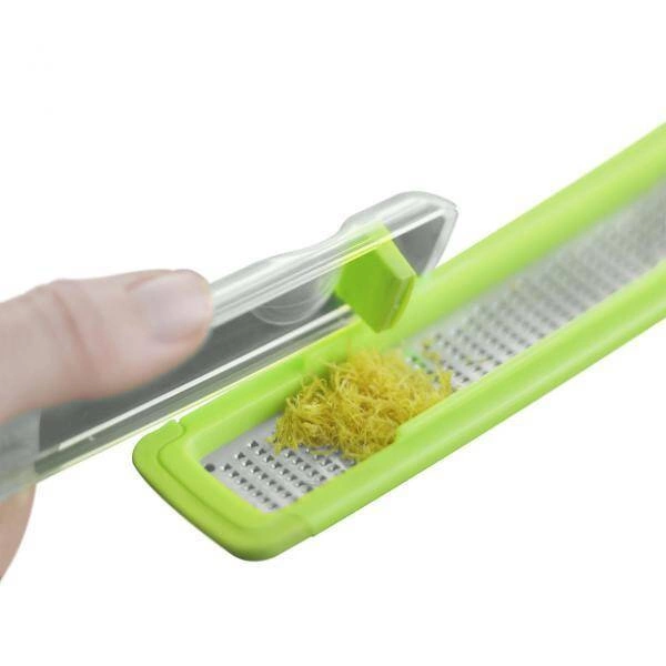 KitchenIQ - Strugotarka zielona z pojemnikiem