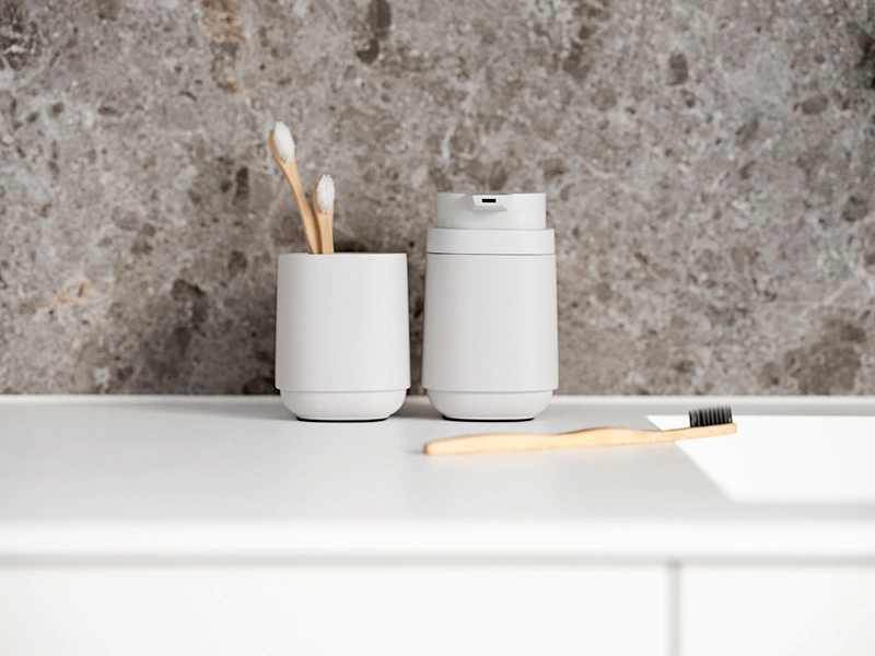 Zone Denmark - Kubek na szczoteczki do zębów Time Soft Grey