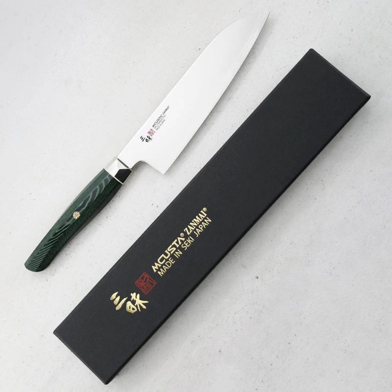 Mcusta Zanmai - Green Revolution SPG2 Nóż Santoku 18cm
