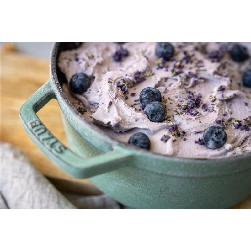 Staub - garnek żeliwny okrągły 3.8 ltr, miętowy La Cocotte