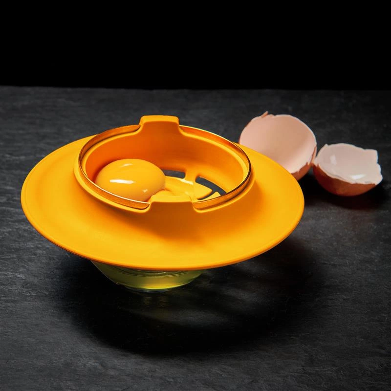Lurch - separator do jajek, silikon/stal nierdzewna, śred. 14,5 cm, żółty