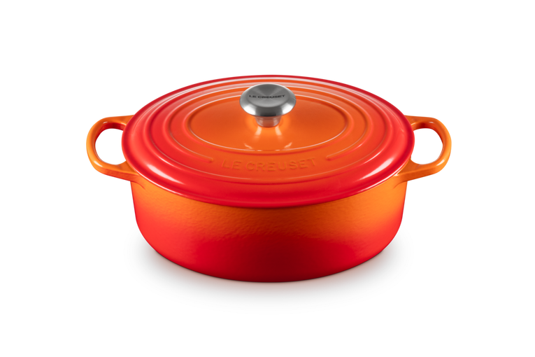 Le Creuset - brytfanna żeliwna emaliowana Signature 29 cm 4,7 l płomienna