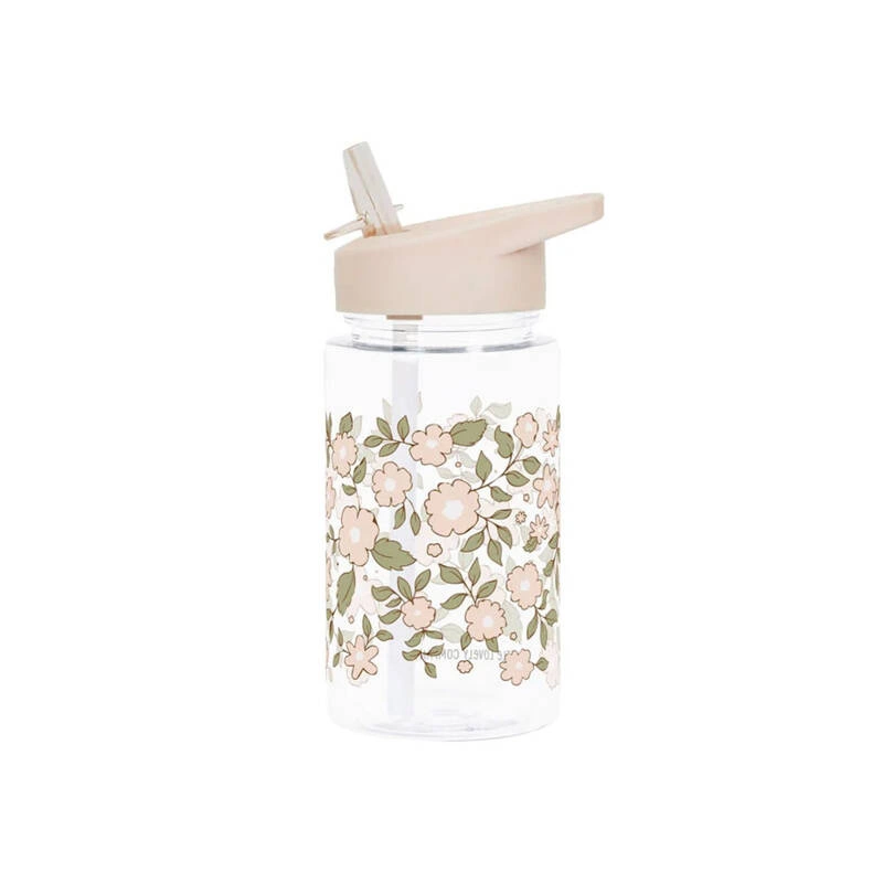 A Little Lovely Company - Butelka na wodę dla dzieci BLOSSOMS PINK 0,45L