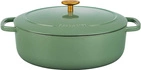 Ballarini - garnek żeliwny owalny 5.5 ltr, zielony Bellamonte