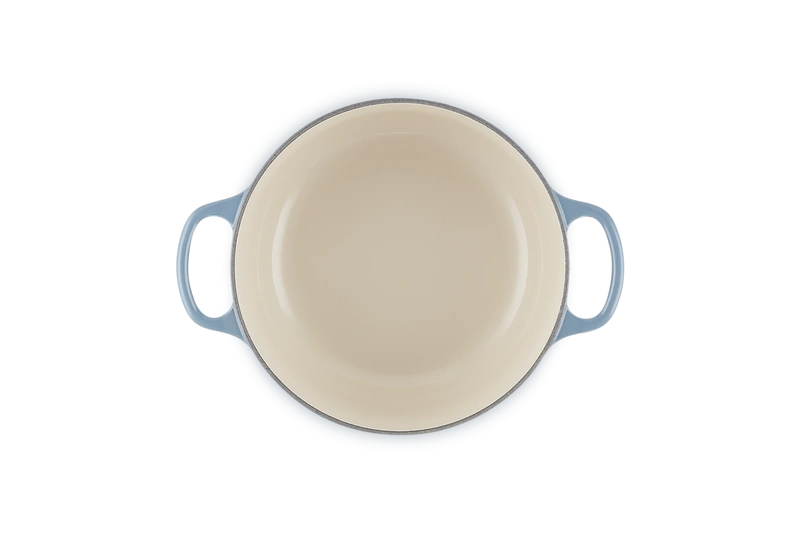Le Creuset brytfanna żeliwna emaliowana Signature okrągła 20 cm 2,4l chambray
