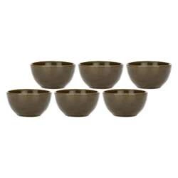 Rose&Tulipani - zestaw 6 misek na owoce 11 cm Concerto Grigio Tortora