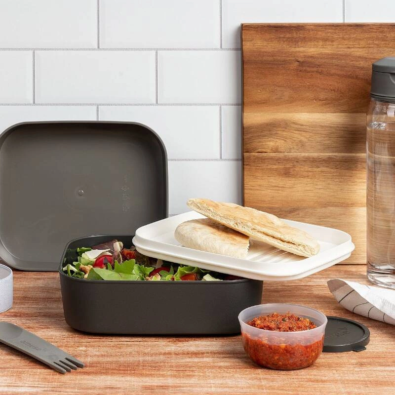 Amuse - Lunchbox 3 w 1 antracytowy