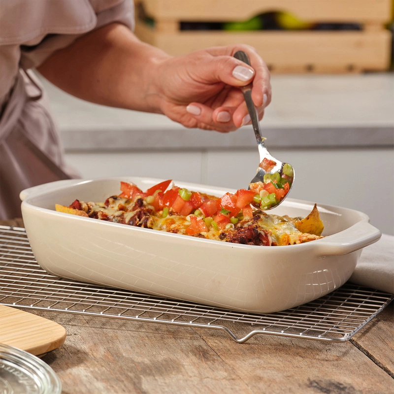 KitchenAid - ceramiczna brytfanna z przykrywką M - Almond Cream