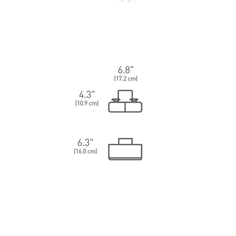 Simple Human - pojemnik do zlewu Slim stal nierdzewna