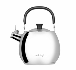 Vialli Design - Czajnik z gwizdkiem 2,5 L Bolla stalowy polerowany